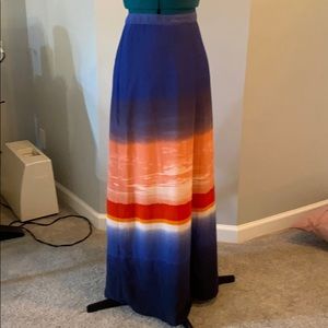 Colorful maxi skirt size M